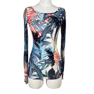 FUZZI by JEAN PAUL GAULTIER Mesh Top 90s Y2K Italy Maximalist Vtg Sz L Fits S/M